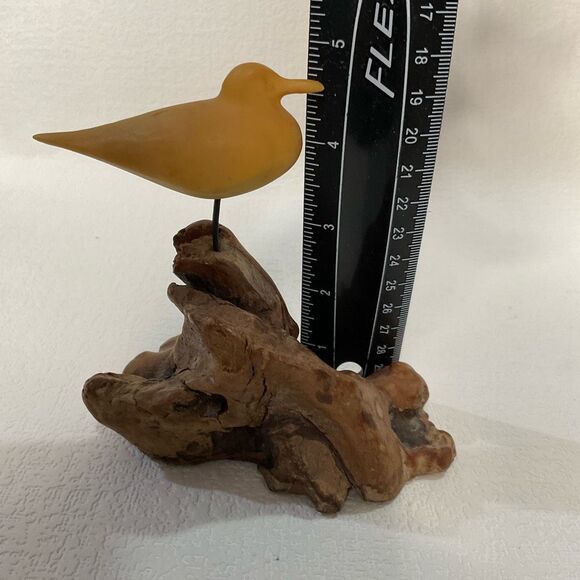 Vintage John Perry Single Seagull On Burlwood Sculpture Sign1986 Bird Figurine * - Picture 4 of 9